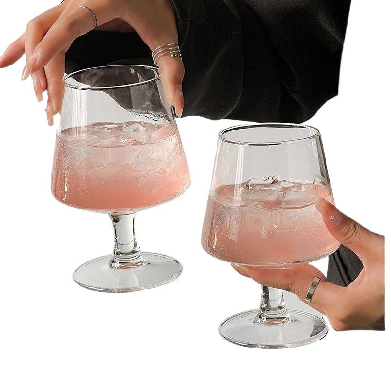 Brandy pohár, ólommentes kristály, kapacitás 1–100 ml, új kínai stílus, készlet