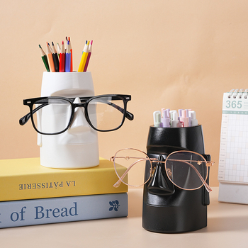 Държач за моливи с форма на глава – декоративна статуя (Артикул: 1210, Модел: 1, Материал: Друг, IP лиценз: Не)