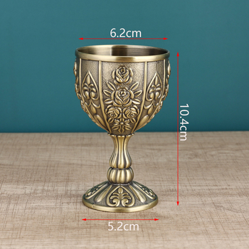 Pahar pentru băuturi spirtoase în stil european, aliaj de zinc, capacitate 1–100 ml, retro lux, 1 bucată, Nice