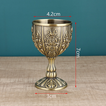 Pahar pentru băuturi spirtoase în stil european, aliaj de zinc, capacitate 1–100 ml, retro lux, 1 bucată, Nice