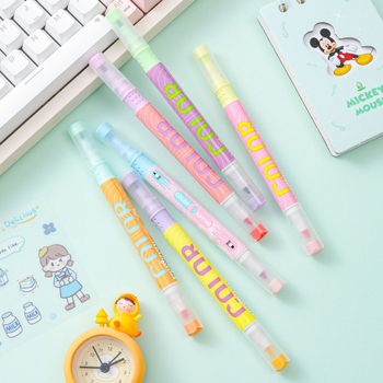 CY-807 kettős végű kiemelő toll műanyag házban, dobozos csomagolás