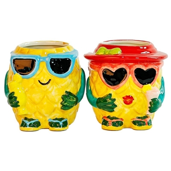 Pengzhi керамична коктейлна чаша Hawaiian Mai Tai, мотив на разцъфтяване, 301-400 мл