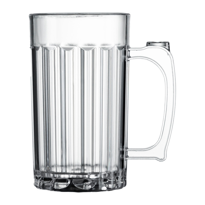 Пластмасова пивна чаша, обем 601–700 мл, външен стил, възможност за печат на лого