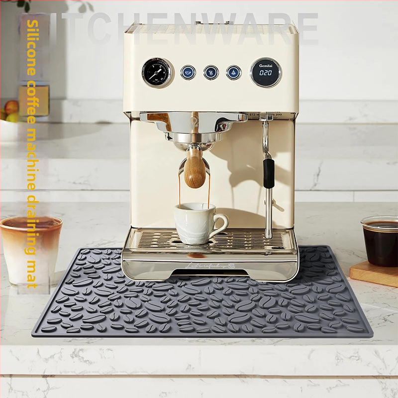 Silikónová podložka pre vodný filter, podložka na čaj a poháre, protišmyková barová podložka, izolačná odkvapkávacia podložka pre kávovar, personalizácia loga