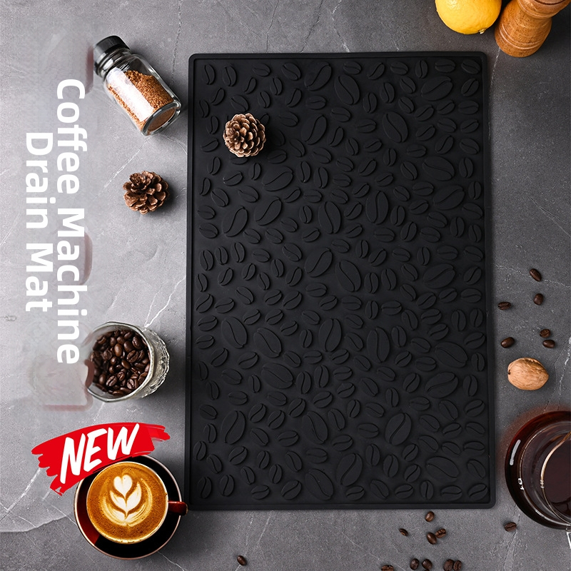 Silikónová podložka pre vodný filter, podložka na čaj a poháre, protišmyková barová podložka, izolačná odkvapkávacia podložka pre kávovar, personalizácia loga