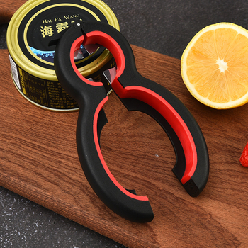 Шест в едно многофункционален комплект за отваряне на бутилки за бира и сода, пластмасов, възможност за печат на лого