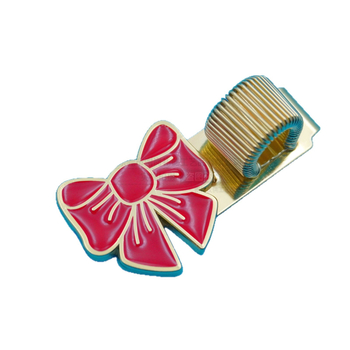 Клип за писалка, пружинен, многофункционален метален държач за писалка, цинкова сплав, глазирано емалено покритие, дизайн против загубване