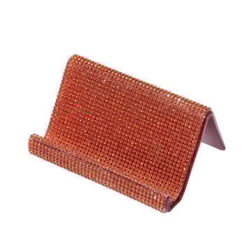 Ακρυλική επιτραπέζια βάση με στρας για επαγγελματικές κάρτες, καρτποστάλ και κινητά