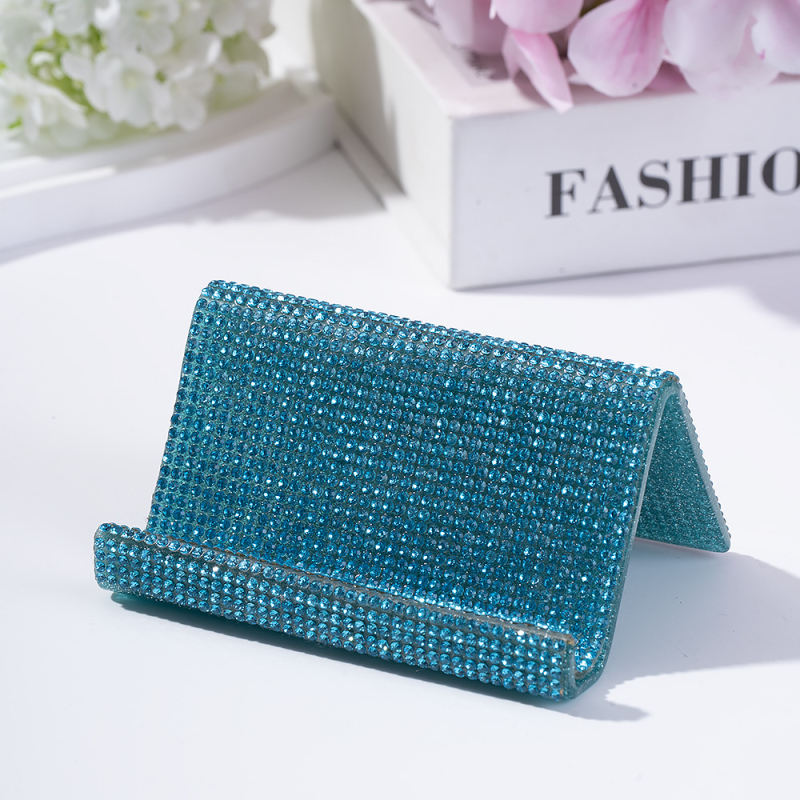 Ακρυλική επιτραπέζια βάση με στρας για επαγγελματικές κάρτες, καρτποστάλ και κινητά