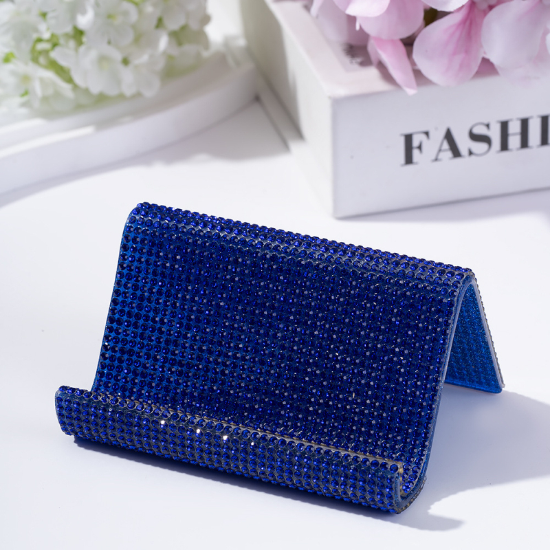 Ακρυλική επιτραπέζια βάση με στρας για επαγγελματικές κάρτες, καρτποστάλ και κινητά