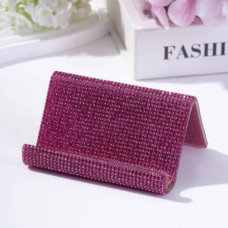 Ακρυλική επιτραπέζια βάση με στρας για επαγγελματικές κάρτες, καρτποστάλ και κινητά