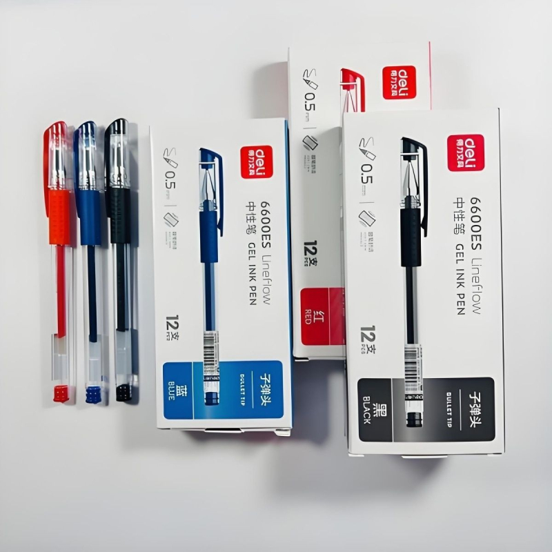 Deli Office gel pero, plastično kućište, paket od 12 komada, potpisno pero