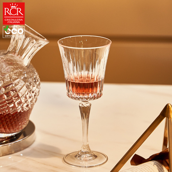 RCR кристална чаша за вино, Bordeaux стил, луксозен ретро дизайн, обем 201–300 ml