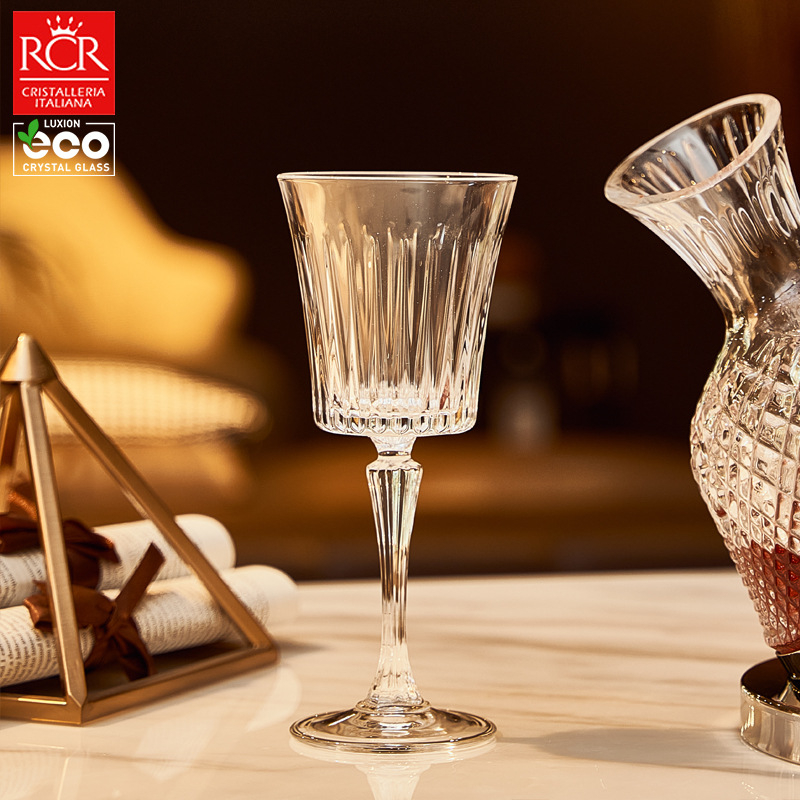 RCR кристална чаша за вино, Bordeaux стил, луксозен ретро дизайн, обем 201–300 ml