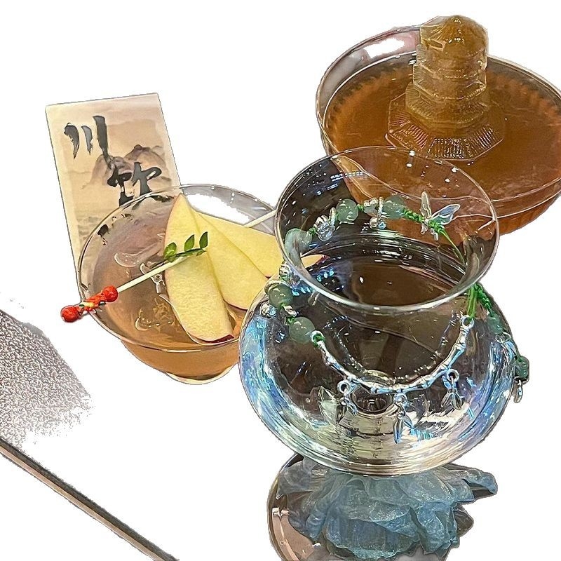 Čaša za koktele od bezolovnog kristala s elegantnim visokim profilom, kapacitet 1-100 ml, stil Novi kineski stil, pakirano u papirnatu kutiju