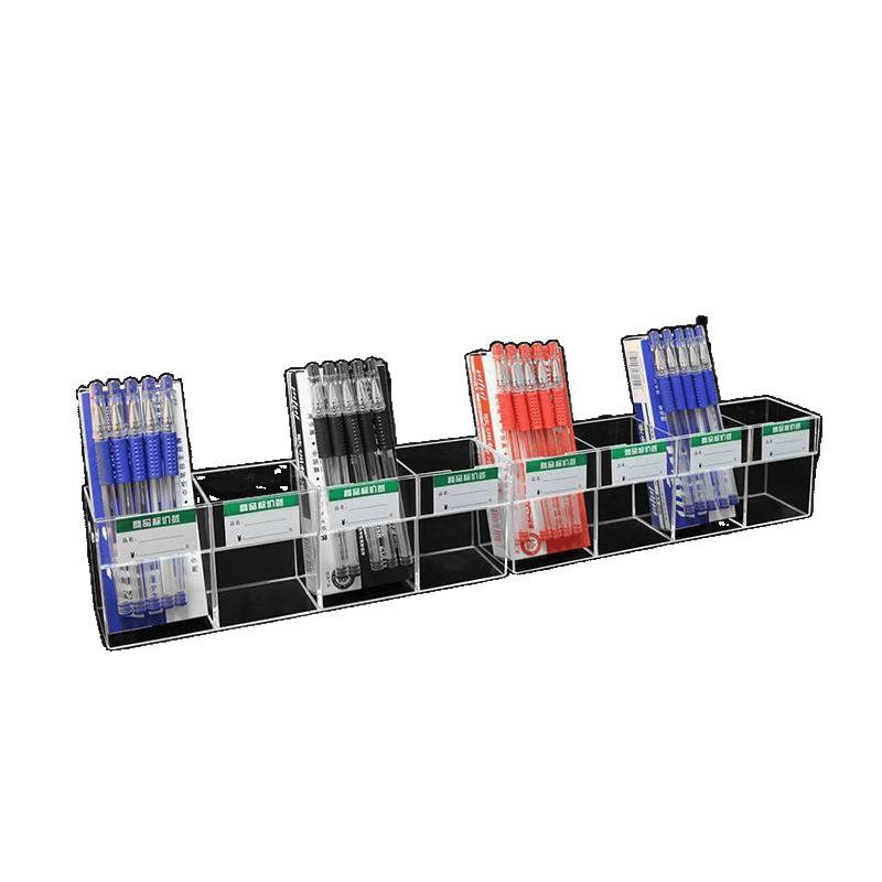 Пластмасов държач за писалки с дисплей – мултифункционална поставка за бюро, модел 1, номер wraJNxdy