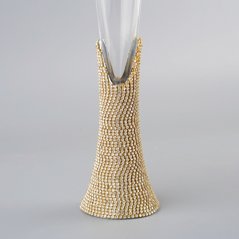 Krištalna čaša za šampanjac, Aocheng, 301–400 ml, svijetlo luksuzni retro stil, s logom