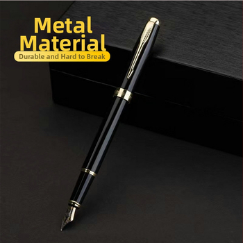 Stilou metalic cu sistem piston pentru cerneală, vârf din aliaj, imprimare de logo disponibilă, cadou corporativ