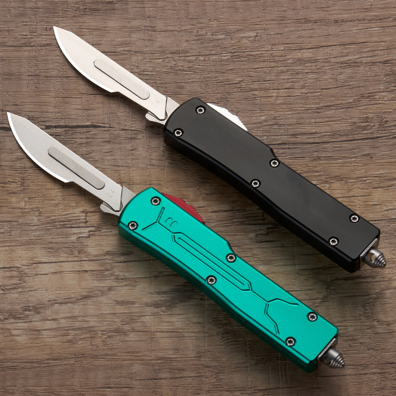 Sklopivi nož od nehrđajućeg čelika za otvaranje paketa – 34 g, aluminijska legura i nehrđajući čelik, mini prijenosni