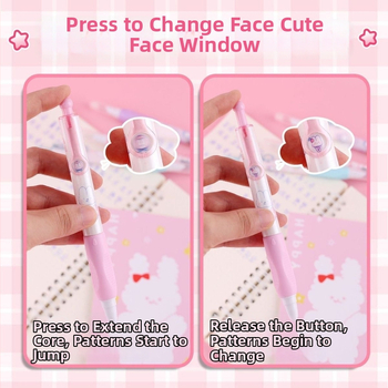 Set de pixuri ștergătoare cu prindere pentru corectarea poziției, model 5077M/5078M, carcasă din plastic, 12 bucăți în cutie