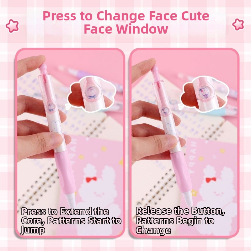 Set de pixuri ștergătoare cu prindere pentru corectarea poziției, model 5077M/5078M, carcasă din plastic, 12 bucăți în cutie