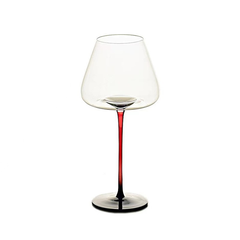 Set čaša za vino, bezolovno kristalno staklo, kapacitet 701–800 ml, lagani luksuzni retro stil