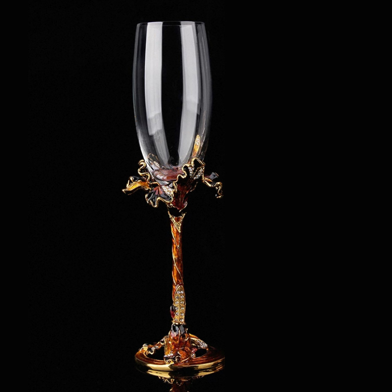 Šampanjanska čaša od kristala, kapacitet 201–300 ml, 2 komada, Huayan crystal