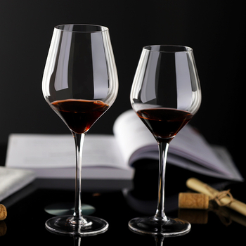 Bon Beibei kristalne čaše za vino, set kapacitet 601–700 ml, dvije čaše, proziran jednostavan stil