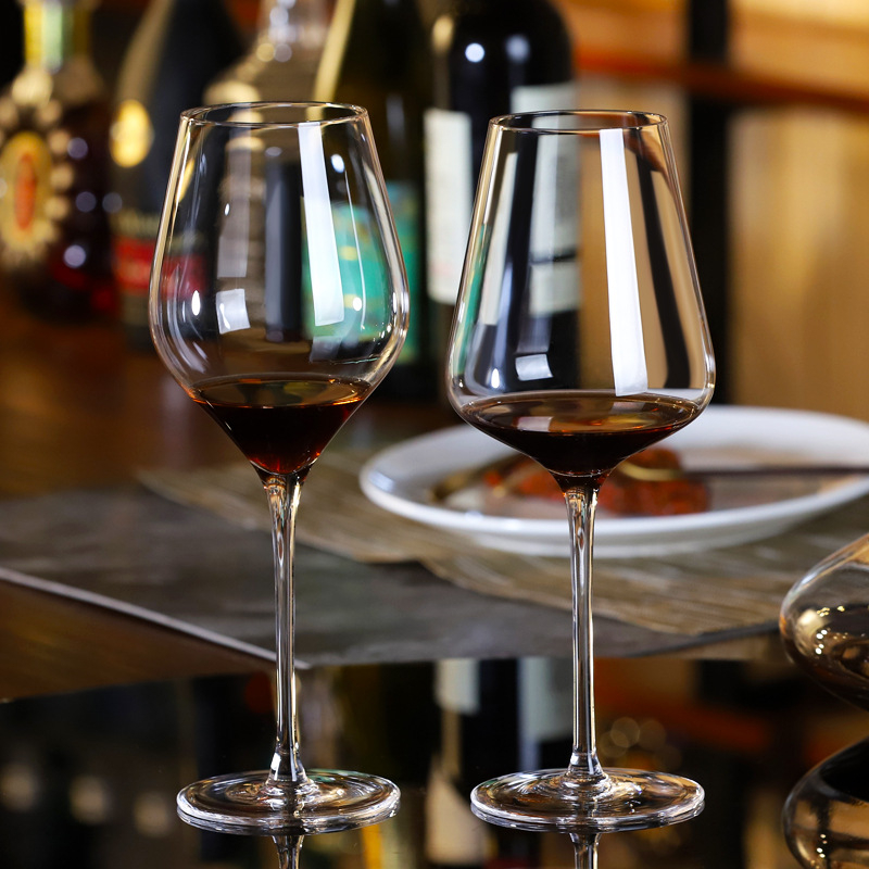 Bon Beibei kristalne čaše za vino, set kapacitet 601–700 ml, dvije čaše, proziran jednostavan stil