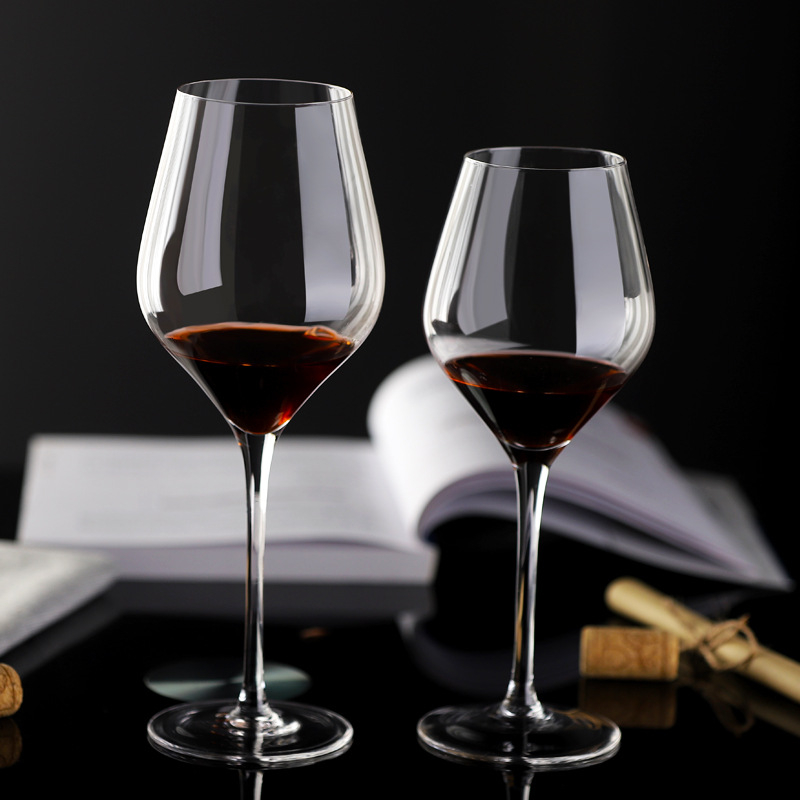 Bon Beibei kristalne čaše za vino, set kapacitet 601–700 ml, dvije čaše, proziran jednostavan stil