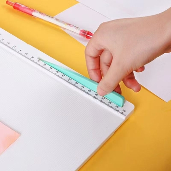 Ručni rezač papira, 2u1, prijenosni, s mjernom ljestvicom, dvostrani, A4-kompatibilan
