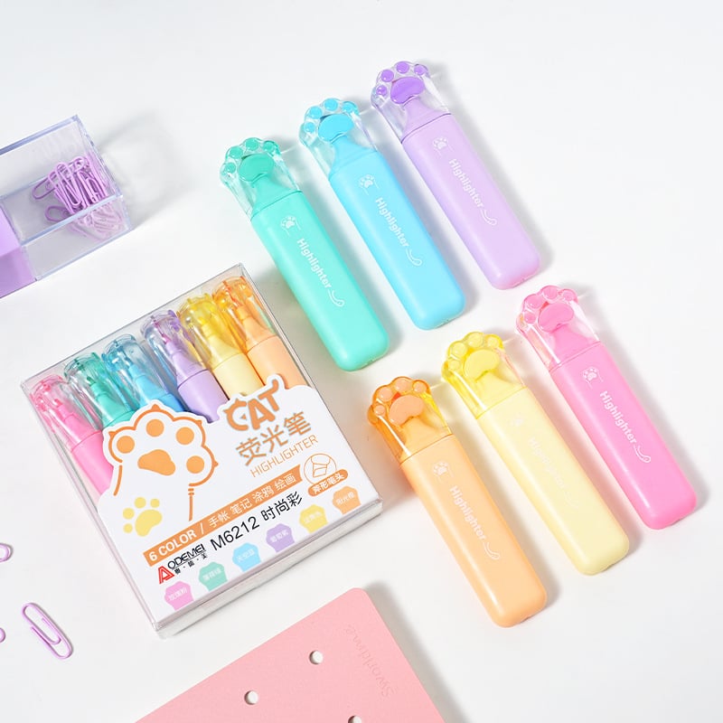 Odeme set marker za isticanje, plastično kućište, 6 komada u kutiji