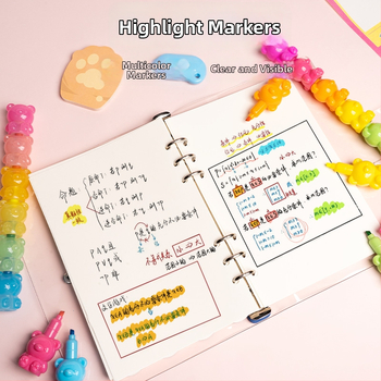 Hug Bear highlighter – spojivi boja marker za umjetnost i dnevnik, model H-1171, branda Hemu