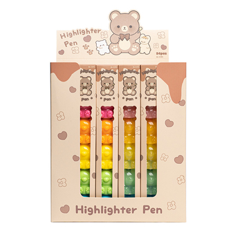 Hug Bear highlighter – spojivi boja marker za umjetnost i dnevnik, model H-1171, branda Hemu