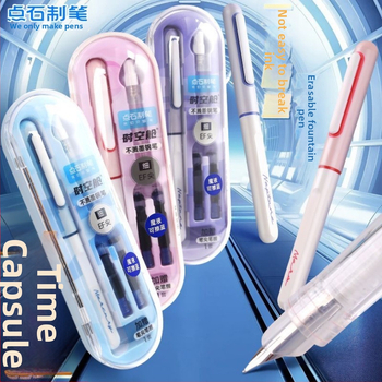 Touchstone DS-7155 Time Capsule fountain pen, bez prskanja, tanak EF vrh