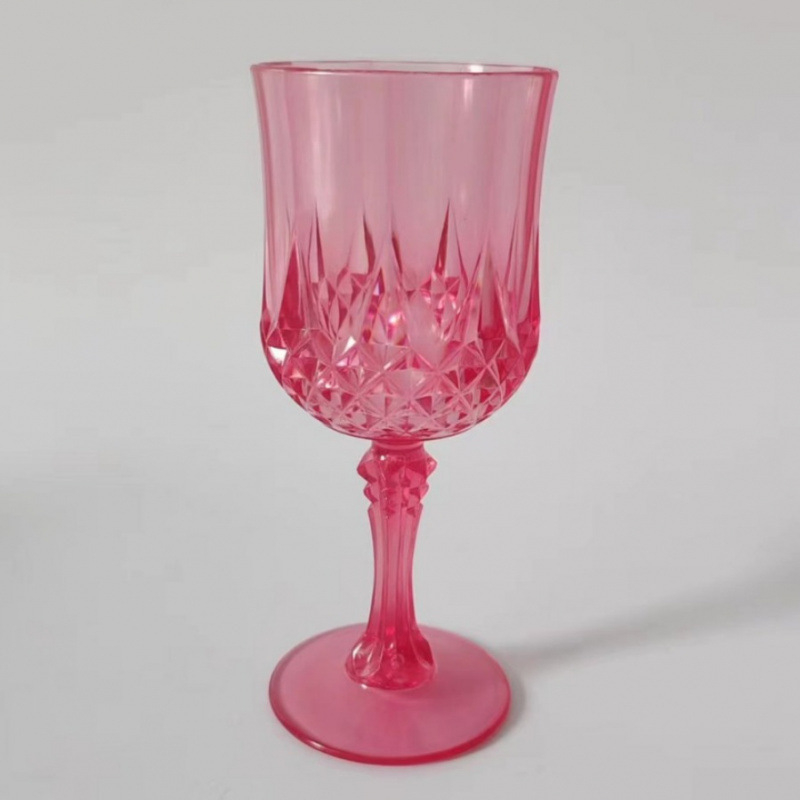 Plastična čaša za vino s dijamantnim uzorkom, luksuzna plastična čaša, 201–300 ml