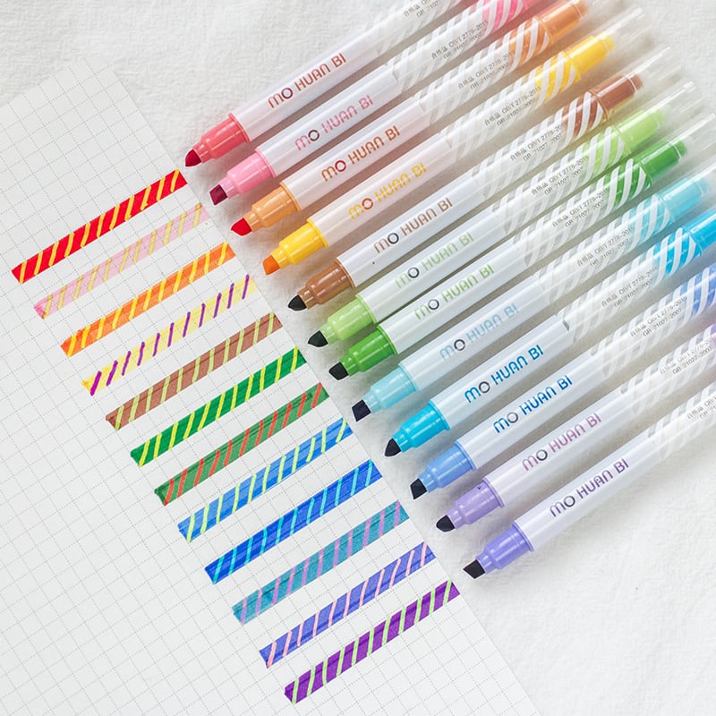 Han Ku Aoki 6170 dvostruki marker za isticanje, plastično kućište, pakiranje u PP kutiju