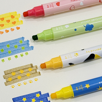 Dvostranični marker za podcrtavanje s velikim kapacitetom – plastično kućište, nije izbrisiv