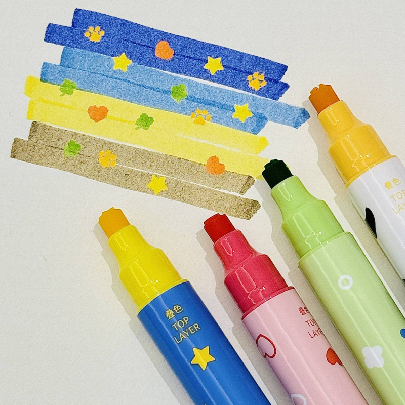 Dvostranični marker za podcrtavanje s velikim kapacitetom – plastično kućište, nije izbrisiv