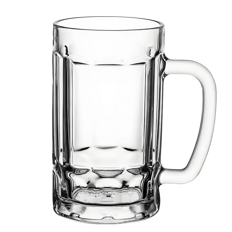 Pivska čaša od borosilikatnog stakla, kapacitet 401–500 ml, moderni minimalistički stil, 1 kom.