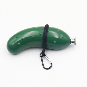 Uborka alakú likőrtartó, rozsdamentes acél 304, könnyű luxus retro dizájn, egyedi csomagolás, prémium minőség