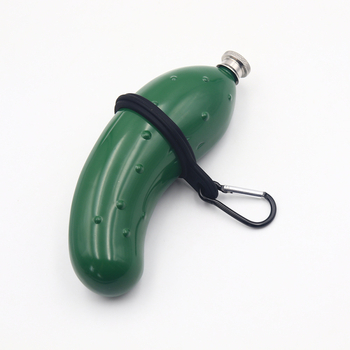 Uborka alakú likőrtartó, rozsdamentes acél 304, könnyű luxus retro dizájn, egyedi csomagolás, prémium minőség