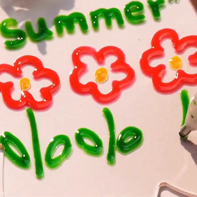 3D konturna gel olovka, model 985; neizbrisiva; bez logotipa; pogodna za poklon