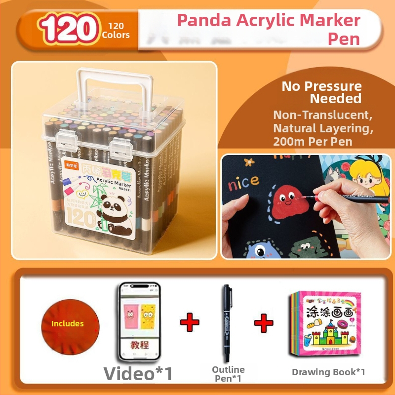 Set akrilnih markera s mekim vrhom - Qinxuesi, artikl 1, osnovno pakiranje