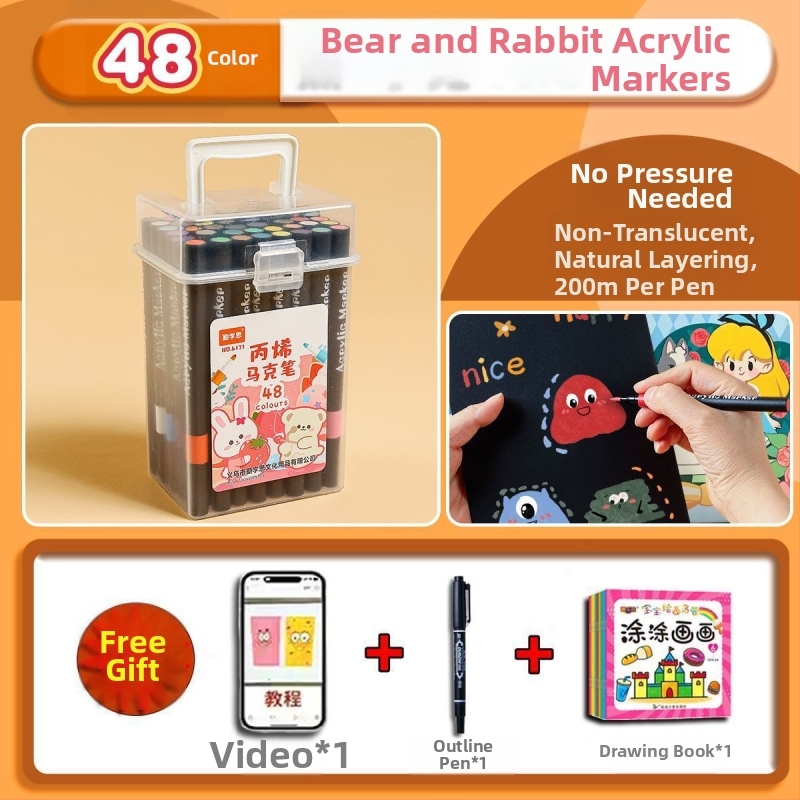 Set akrilnih markera s mekim vrhom - Qinxuesi, artikl 1, osnovno pakiranje
