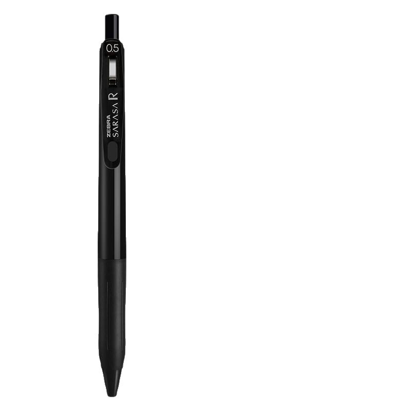Zebra JJ29 glatka neutralna kuglična kemijska olovka, crna tinta, 0,5 mm, mehanizam pritiskanja, za ispite
