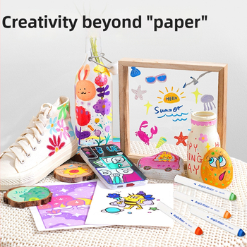 Deli akrilni marker za umjetnost, za školu, 36 zamjenskih punjenja, osnovno pakiranje