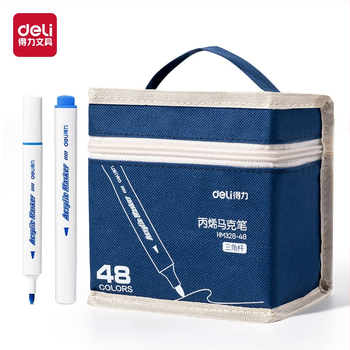 Deli akrilni marker za umjetnost, za školu, 36 zamjenskih punjenja, osnovno pakiranje