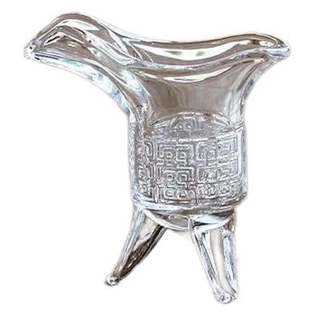 Staklena čaša za žestoko s tronožnim dizajnom, retro stil, kapacitet 1–100 ml