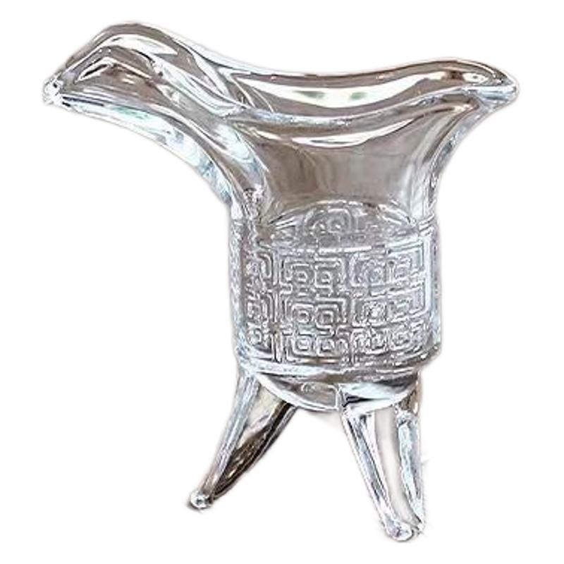 Staklena čaša za žestoko s tronožnim dizajnom, retro stil, kapacitet 1–100 ml